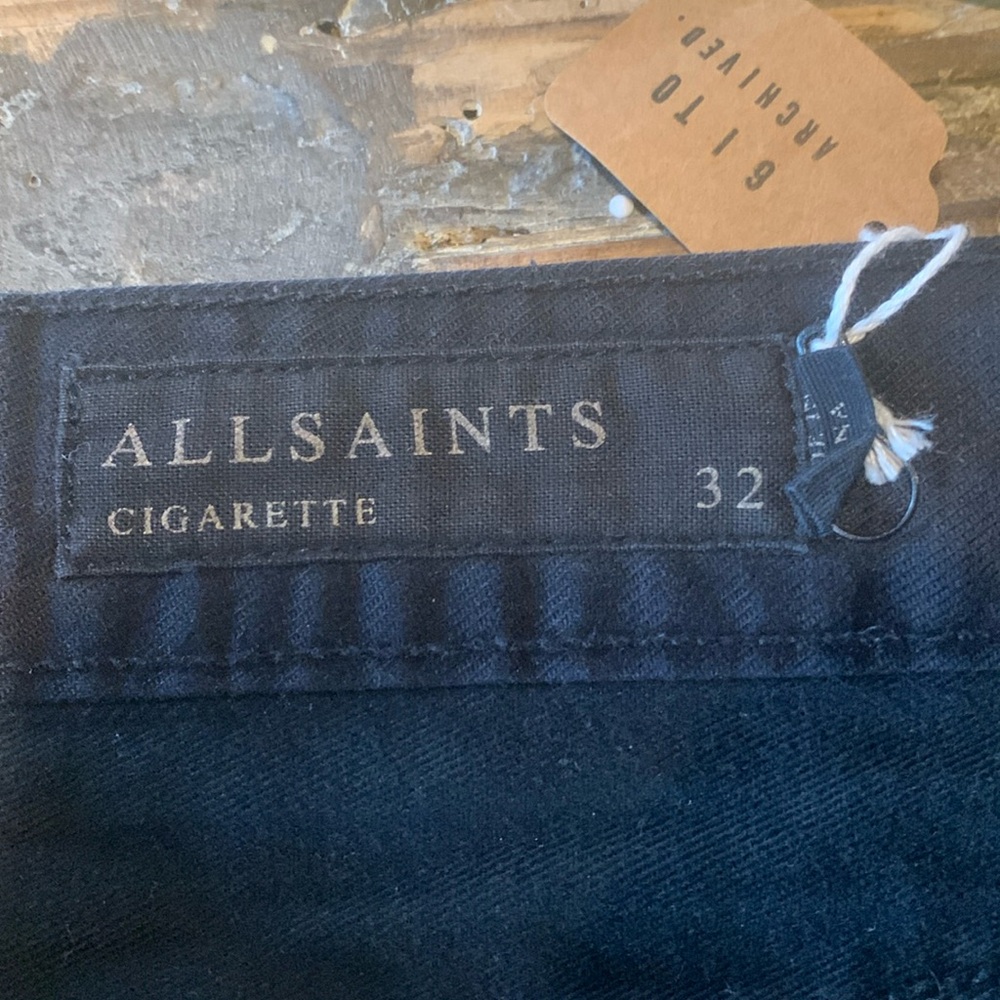 All Saints Cigarette 32/30 Jeans Black